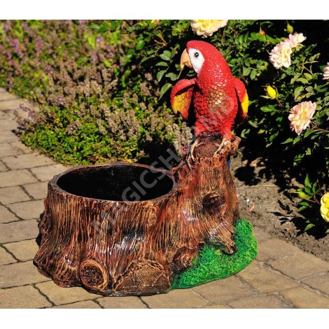 Садовая фигурка попугая Cera Trunchi с попугаем